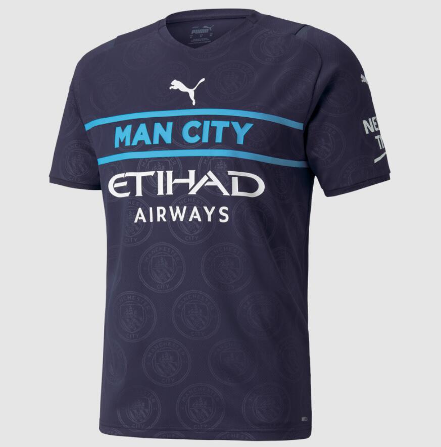 2021/22 Manchester City Football Kit Third Soccer Jersey